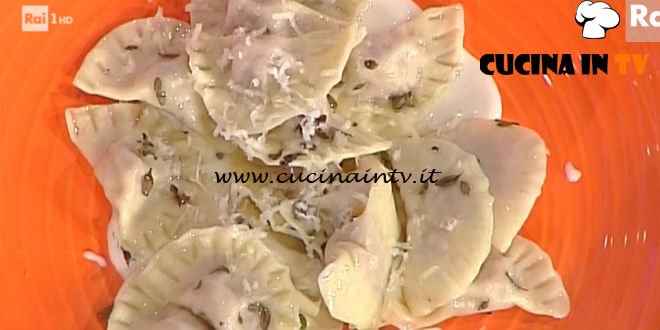 La Prova del Cuoco - ricetta Ravioli con prosciutto e formaggio