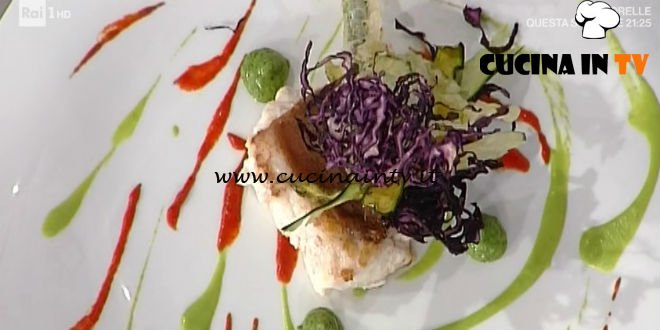 Prova del Cuoco | Trancio di scorfano con verdure in tre consistenze ricetta Ricchebono