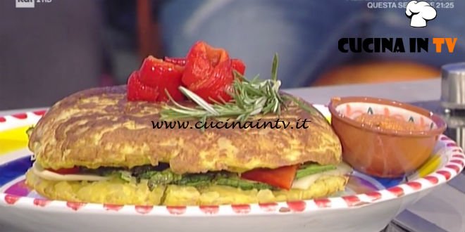 La Prova del Cuoco - Tortilla spagnola con salsa romesco ricetta Gianfranco Povedilla