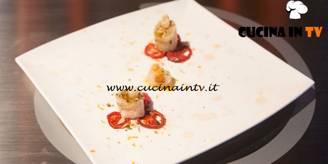 Masterchef 6 | Abbracci di San Pietro e scampi ricetta Gloria Enrico