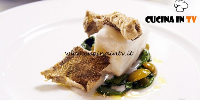 Masterchef Italia 6 - ricetta Baccalà bietole olive verdi e maionese di Antonino Cannavacciuolo