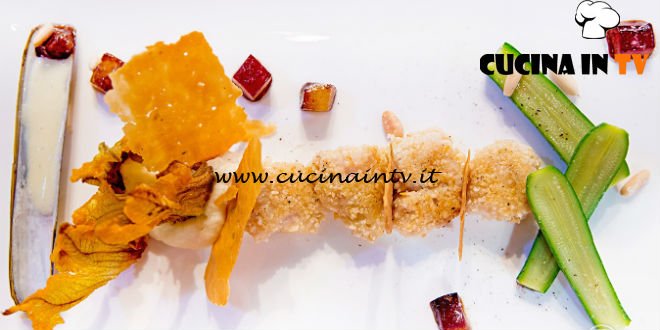 Masterchef 6 | Ali di razza in crosta di pinoli su crema dolce di pastinaca ricetta Loredana Martori