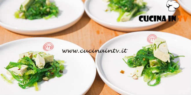 Masterchef 6 | Insalata di alghe e tofu ricetta Michele Pirozzi