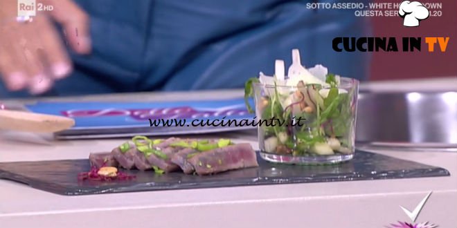 Detto Fatto | Tagliata di tonno e insalata del paradiso perduto ricetta Monica Micheli