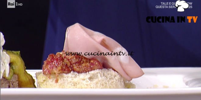 Prova del Cuoco | Bruschetta di focaccia con fichi e mortadella ricetta Fava