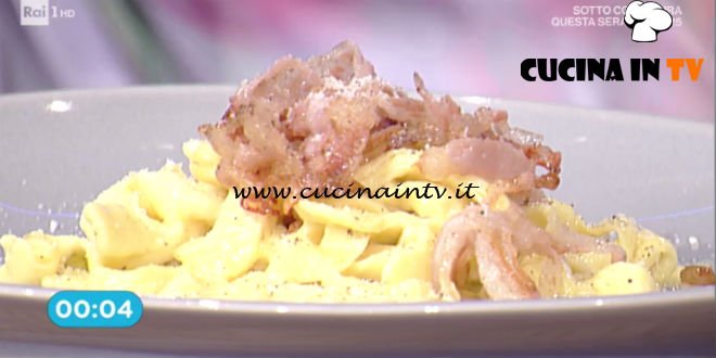 La Prova del Cuoco - Fettuccelle alla carbonara ricetta Mauro Improta