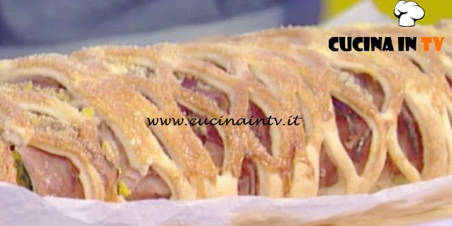 La Prova del Cuoco - Strudel a rete con zucca coste e formaggella di capra ricetta Sergio Barzetti