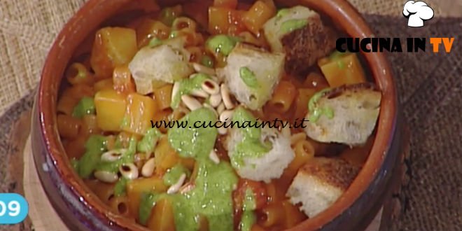 Prova del Cuoco | Pasta e patate al pomodoro con pesto di rucola ricetta Bongiovanni