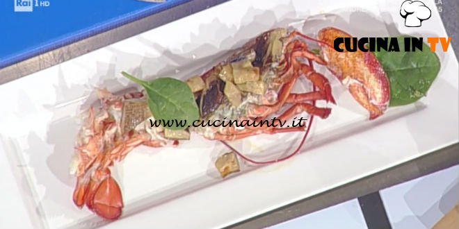 La Prova del Cuoco - Astice arrosto con funghi cardoncelli e burro affumicato ricetta Gianfranco Pascucci