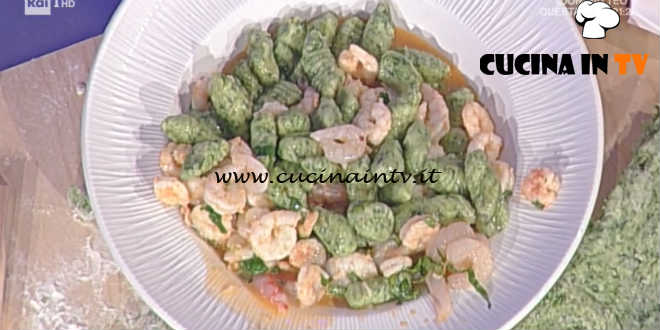 Prova del Cuoco | Gnocchi verdi con gamberetti ricetta Moroni