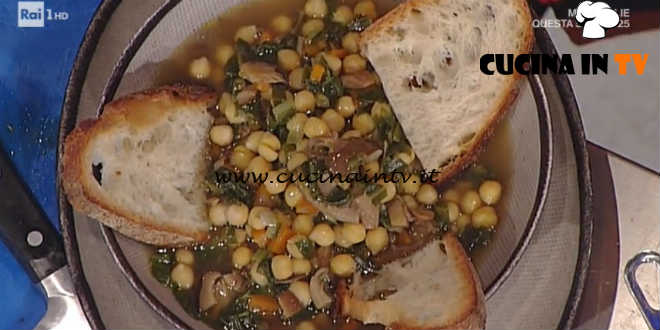 La Prova del Cuoco - Zuppa di ceci ed erbette ricetta Anna Moroni