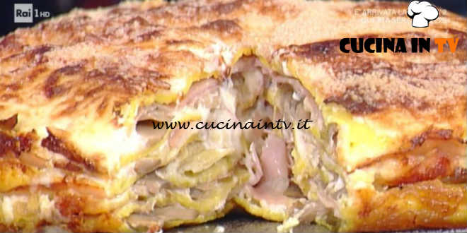 Prova del Cuoco | Millefoglie di crespelle con mortadella e taleggio ricetta Mainardi