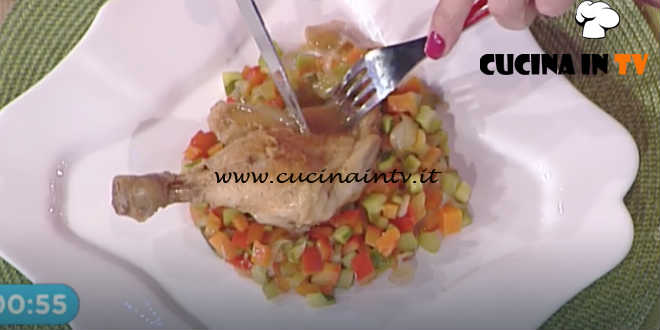 Prova del Cuoco | Cosce di pollo alla birra con concassé di verdure ricetta Bertol