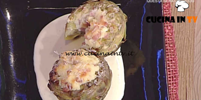 Prova del Cuoco | Carciofi ripieni di mozzarella e pinoli ricetta Ricchebono