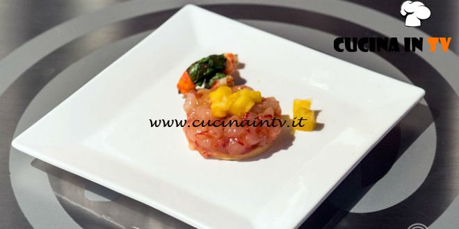Masterchef Italia 7 - ricetta La freschezza del gambero di Ludovica Starita