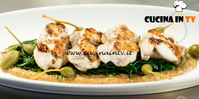 Masterchef 7 | Coda di rospo in salsa di noci e capperi ricetta Giorgio Locatelli