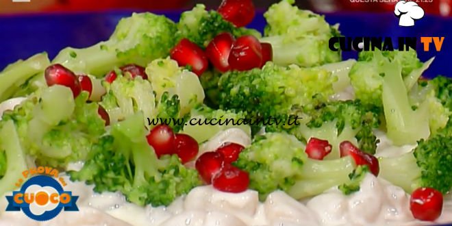 La Prova del Cuoco | Perle di patate con salsa al formaggio broccoli e melagrana ricetta Fabio Campoli