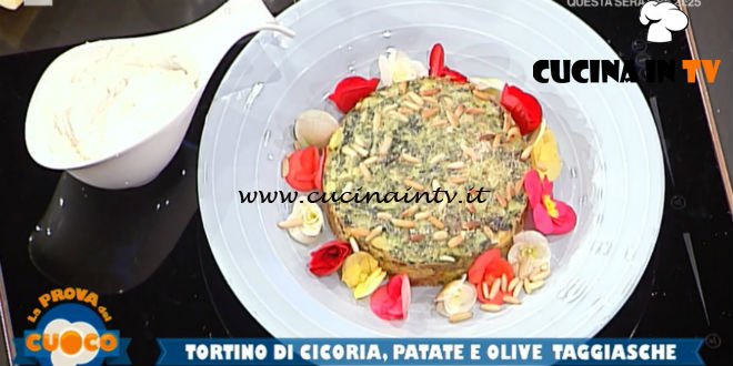 La Prova del Cuoco | Tortino di cicoria patate e olive taggiasche e maionese senza uova ricetta Daniele Paralovo
