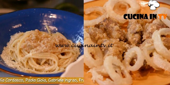 Ricette all’italiana | Pasta alla genovese e cipolle in tempura ricetta Anna Moroni