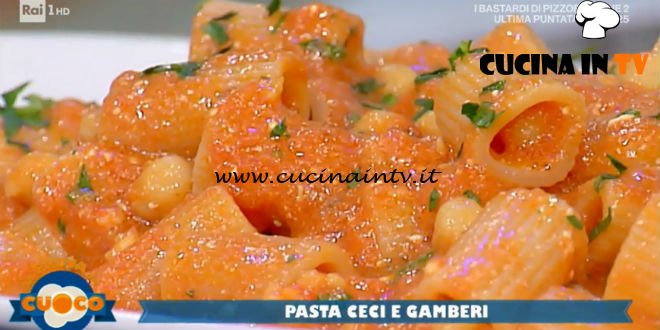 La Prova del Cuoco | Pasta ceci e gamberi ricetta Fabio Campoli