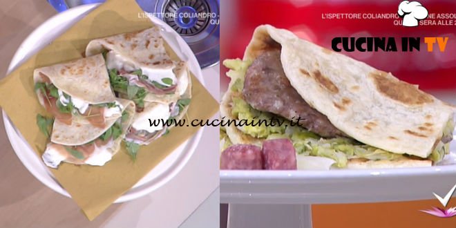 Detto Fatto | Piadina classica crudo o salsiccia ricetta Gabriella Magnani