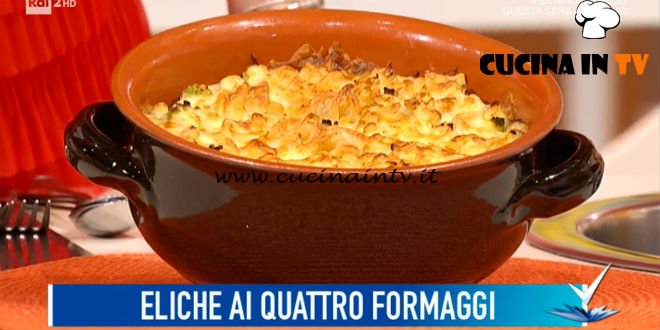 Detto Fatto | Eliche ai quattro formaggi ricetta Simone Finetti