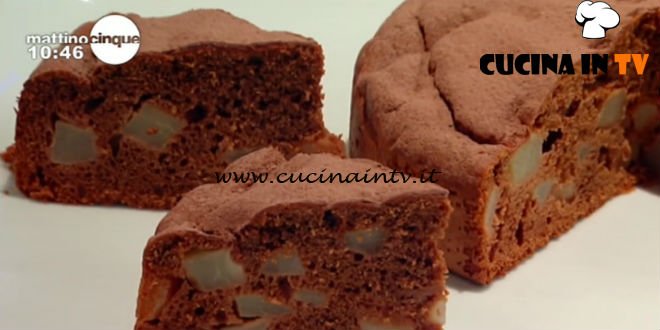 Mattino Cinque | Torta pere e cioccolato ricetta Samya