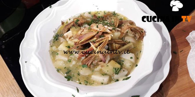 Geo - ricetta Zuppa di carciofi patate e topinambur di Stefania Grandinetti