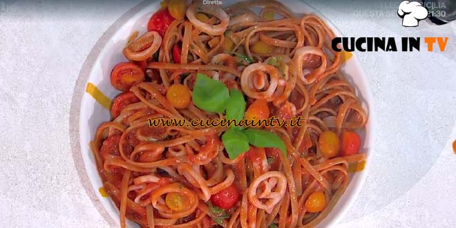 È sempre mezzogiorno | pasta con calamari e ‘nduja ricetta Federico Fusca