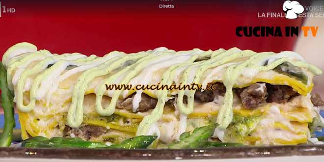 È sempre mezzogiorno | Lasagnetta asparagi e salsiccia ricetta Gian Piero Fava