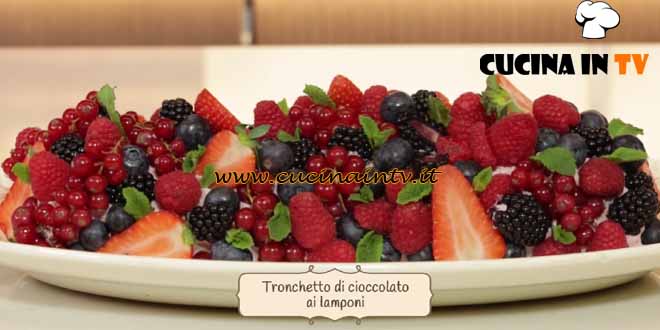 A tavola con Lorenzon |Tronchetto di cioccolato ai lamponi ricetta Antonio Lorenzon
