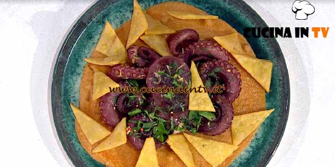 È sempre mezzogiorno | Polpo rosticciato e panelle ricetta Fabio Potenzano