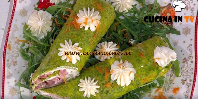 È sempre mezzogiorno | Rotolo verde salmone e formaggio ricetta Barbara Agosti